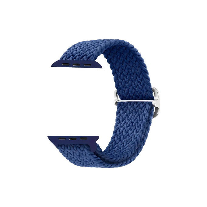 FixPremium - Řemínek Solo Loop pro Apple Watch (42, 44, 45 a 49mm), dark blue