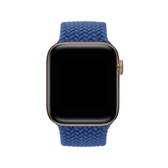 FixPremium - Řemínek Solo Loop pro Apple Watch (42, 44, 45 a 49mm), dark blue
