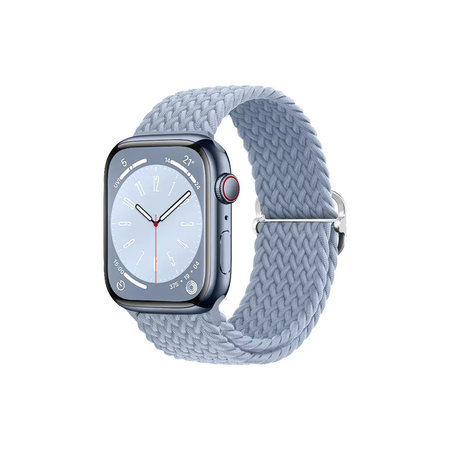 FixPremium - Řemínek Solo Loop pro Apple Watch (42, 44, 45 a 49mm), light blue