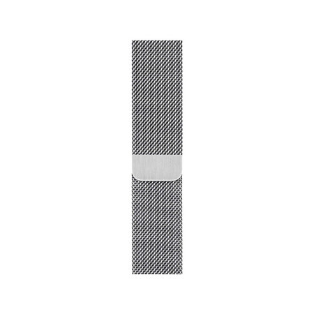 FixPremium - Řemínek Milanese Loop pro Apple Watch (42, 44, 45 a 49mm), stříbrná