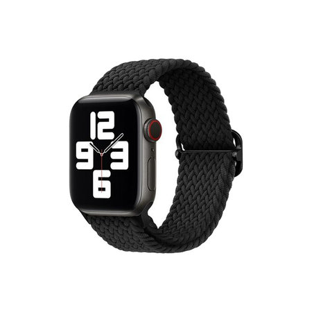 FixPremium - Řemínek Solo Loop pro Apple Watch (38, 40 a 41mm), černá