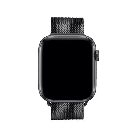 FixPremium - Řemínek Milanese Loop pro Apple Watch (38, 40 a 41mm), černá