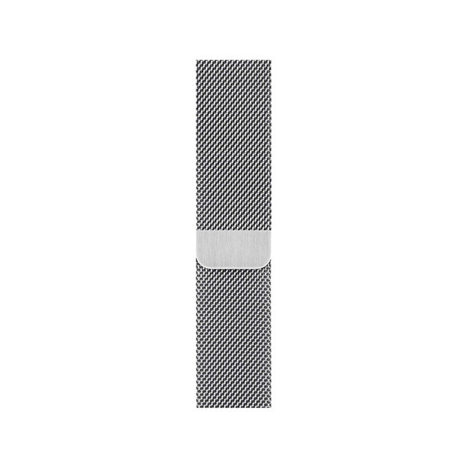 FixPremium - Řemínek Milanese Loop pro Apple Watch (38, 40 a 41mm), stříbrná