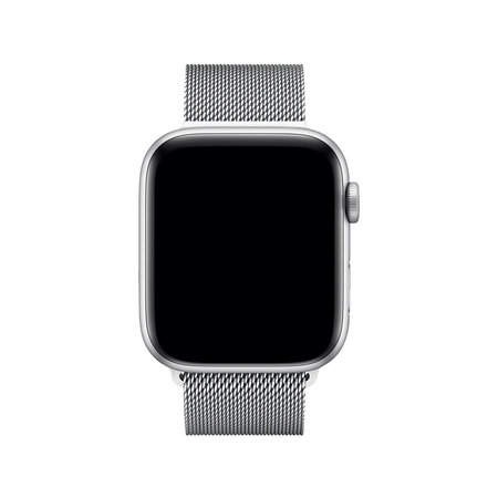 FixPremium - Řemínek Milanese Loop pro Apple Watch (38, 40 a 41mm), stříbrná