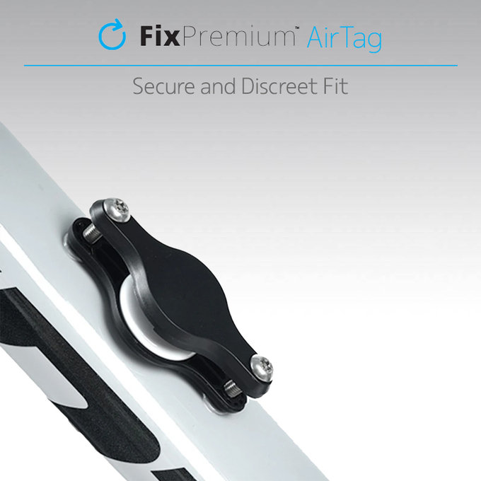 FixPremium - Držák pro Apple AirTag na Kolo, černá