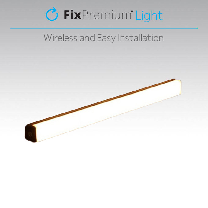 FixPremium - LED Noční Světlo s Pohybovým Senzorem (teplá žlutá), (0.2m), bílá