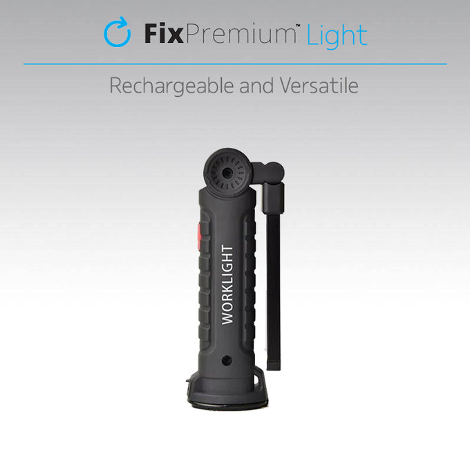 FixPremium - LED Kapesní Kempinková Baterka, černá