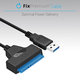 FixPremium - Kabel - USB / SATA 2.5", černá