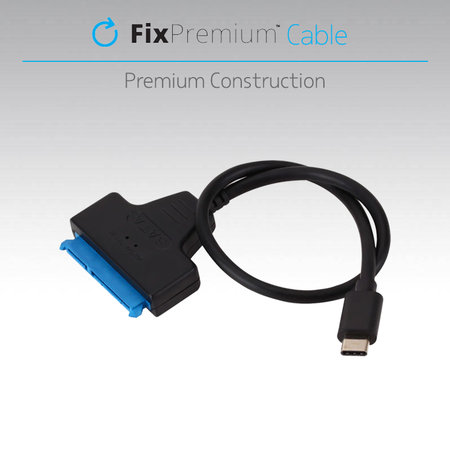 FixPremium - Kabel - USB-C / SATA 2.5", černá