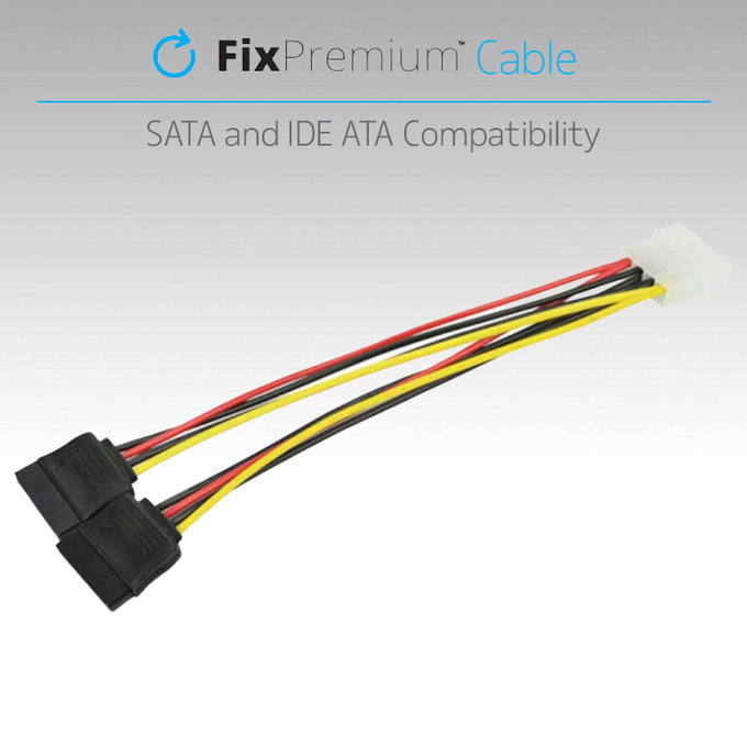 FixPremium - Napájecí Kabel - IDE ATA / 2x SATA