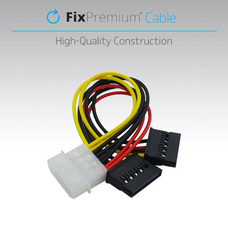 FixPremium - Napájecí Kabel - IDE ATA / 2x SATA