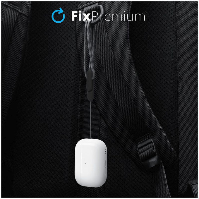 FixPremium - Popruh pro AirPods Pro 2, černá