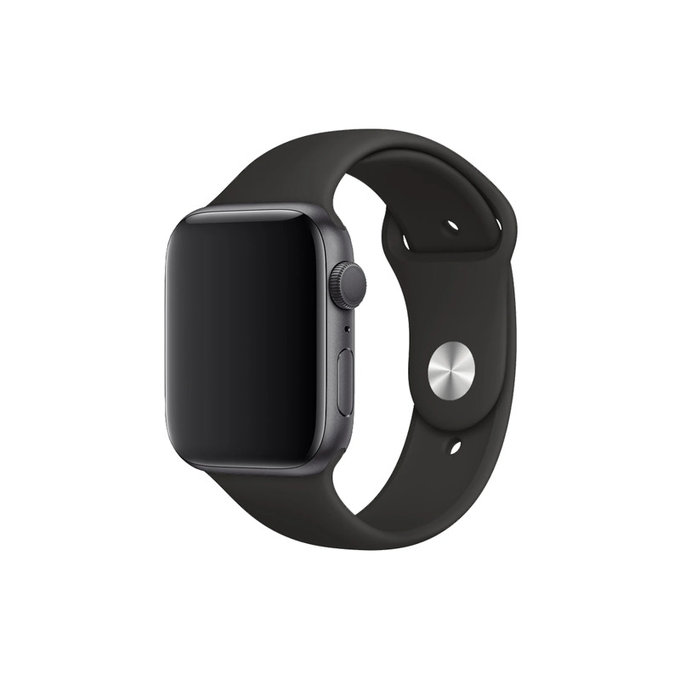 FixPremium - Silikonový Řemínek pro Apple Watch (42, 44, 45 a 49mm), černá