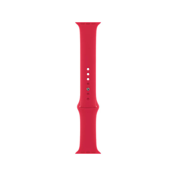 FixPremium - Silikonový Řemínek pro Apple Watch (38, 40 a 41mm), červená
