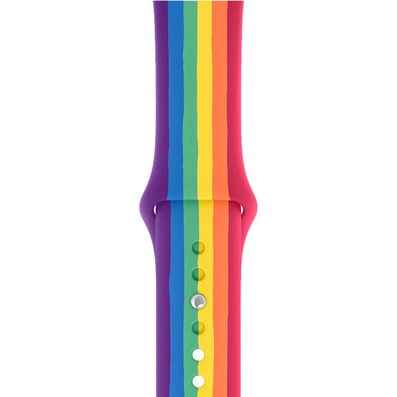 FixPremium - Silikonový Řemínek pro Apple Watch (42, 44, 45 a 49mm), pride