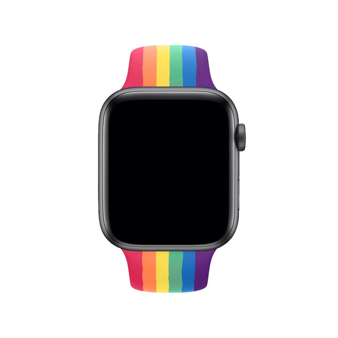 FixPremium - Silikonový Řemínek pro Apple Watch (42, 44, 45 a 49mm), pride