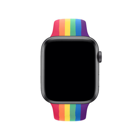 FixPremium - Silikonový Řemínek pro Apple Watch (38, 40 a 41mm), pride
