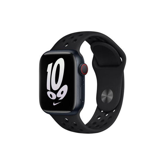 FixPremium - Silikonový Sportovní Řemínek pro Apple Watch (42, 44, 45 a 49mm), černá