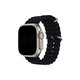FixPremium - Řemínek Ocean Loop pro Apple Watch (42, 44, 45 a 49mm), černá