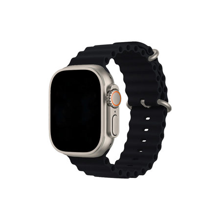 FixPremium - Řemínek Ocean Loop pro Apple Watch (38, 40 a 41mm), černá