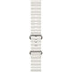 FixPremium - Řemínek Ocean Loop pro Apple Watch (42, 44, 45 a 49mm), bílá