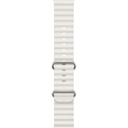 FixPremium - Řemínek Ocean Loop pro Apple Watch (38, 40 a 41mm), bílá
