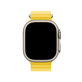 FixPremium - Řemínek Ocean Loop pro Apple Watch (42, 44, 45 a 49mm), žlutá