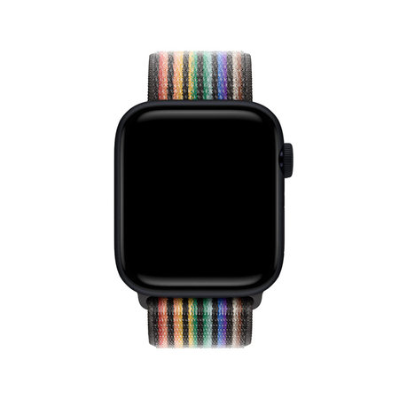 FixPremium - Nylonový Řemínek pro Apple Watch (42, 44, 45 a 49mm), pride