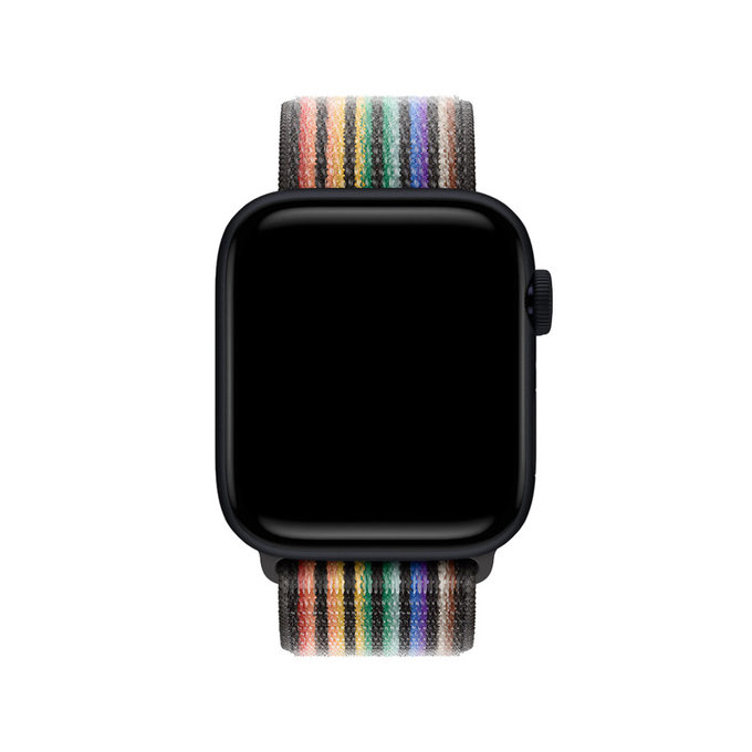 FixPremium - Nylonový Řemínek pro Apple Watch (42, 44, 45 a 49mm), pride