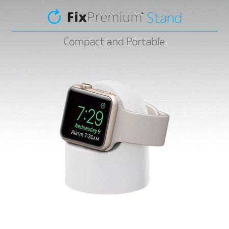 FixPremium - Silikónový Stojan pro Apple Watch, černá
