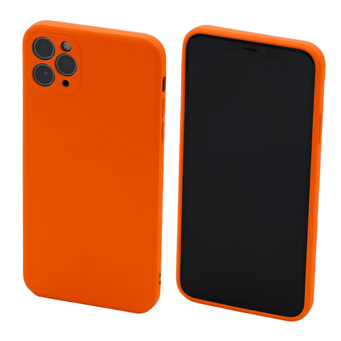 FixPremium - Puzdro Rubber pro iPhone 11 Pro Max, oranžová