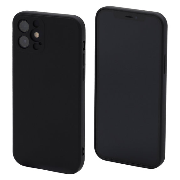 FixPremium - Puzdro Rubber pro iPhone 12 mini, černá