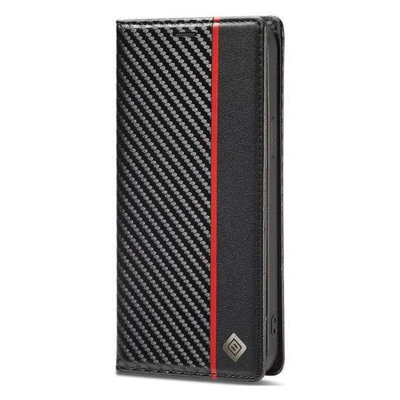 FixPremium - Puzdro Carbon Wallet pro Xiaomi Redmi Note 12 5G, černá