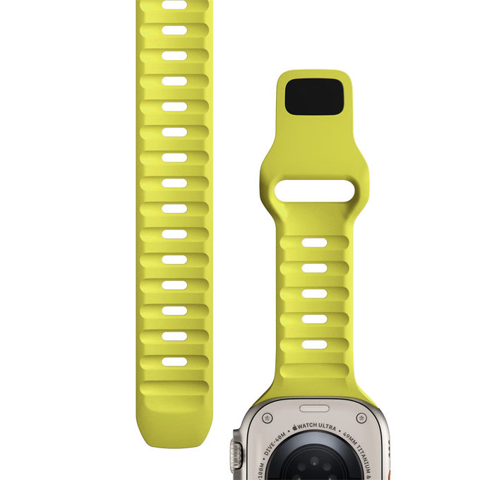 FixPremium - Řemínek Sport Silicone pro Apple Watch (38, 40 a 41mm), tartrazine