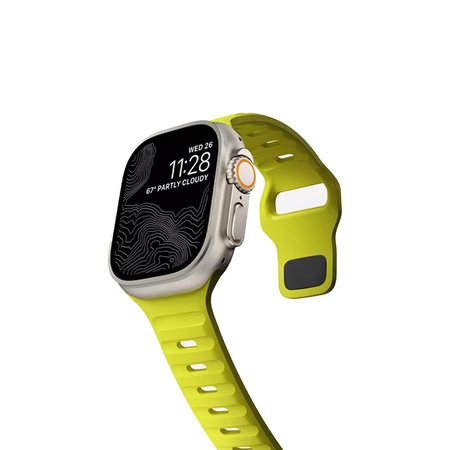 FixPremium - Řemínek Sport Silicone pro Apple Watch (38, 40 a 41mm), tartrazine