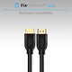 FixPremium - HDMI / HDMI Kabel, HDMI 2.0 (1m), černá