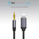 FixPremium - Lightning / Jack 3.5mm Kabel (1m), černá