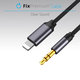 FixPremium - Lightning / Jack 3.5mm Kabel (1m), černá