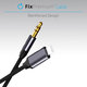 FixPremium - Lightning / Jack 3.5mm Kabel (1m), černá