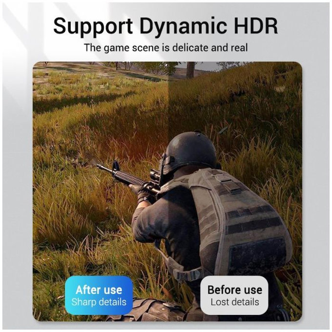 Vention - DisplayPort / DisplayPort Kabel, DisplayPort 1.4 (2m), stříbrná