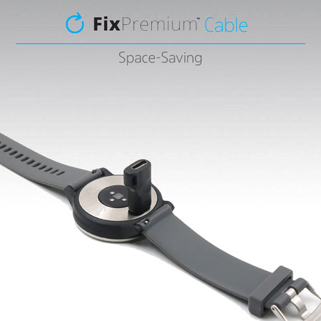 FixPremium - Redukce Micro-USB na Garmin Konektor pro Hodinky, černá