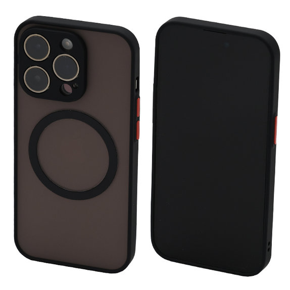 FixPremium - Pouzdro Matte s MagSafe pro iPhone 14 Pro Max, černá