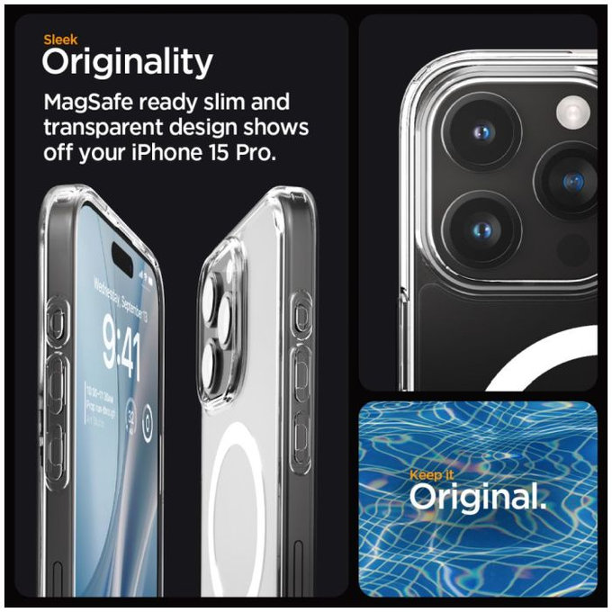 Spigen - Pouzdro Ultra Hybrid s MagSafe pro iPhone 15 Pro, bílá