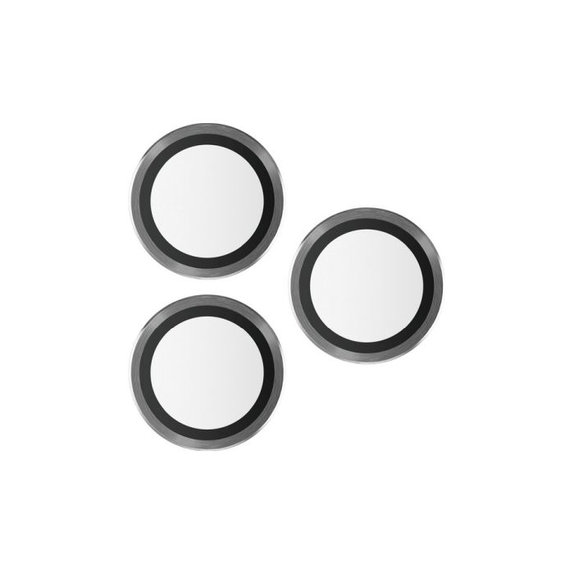 PanzerGlass - Ochranný Kryt Objektivu Fotoaparátu Hoops pro iPhone 15 Pro a 15 Pro Max, transparentná