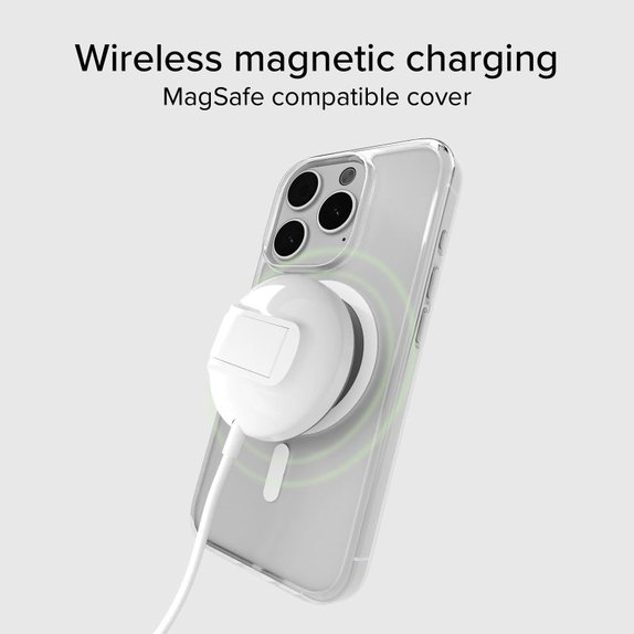 SBS - Puzdro Light Mag s MagSafe pro iPhone 15 Pro, transparentní