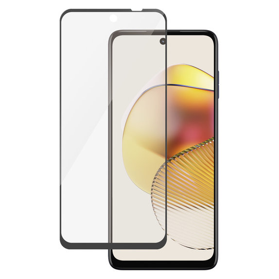 Tvrzené sklo UWF pro Motorola Moto G73 5G, Černá, PanzerGlass