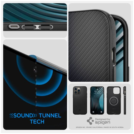 Spigen - Pouzdro Mag Armor s MagSafe pro iPhone 14 Pro Max, Matte Black