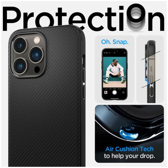 Spigen - Pouzdro Mag Armor s MagSafe pro iPhone 14 Pro, matte black