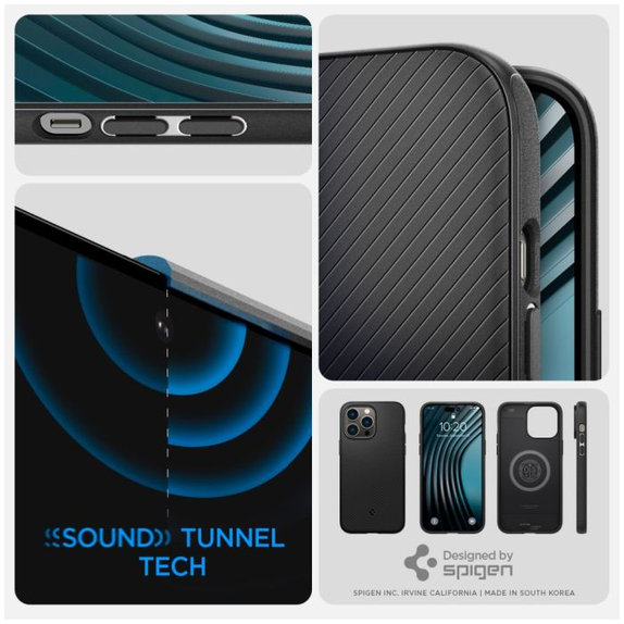 Spigen - Pouzdro Mag Armor s MagSafe pro iPhone 14 Pro, matte black