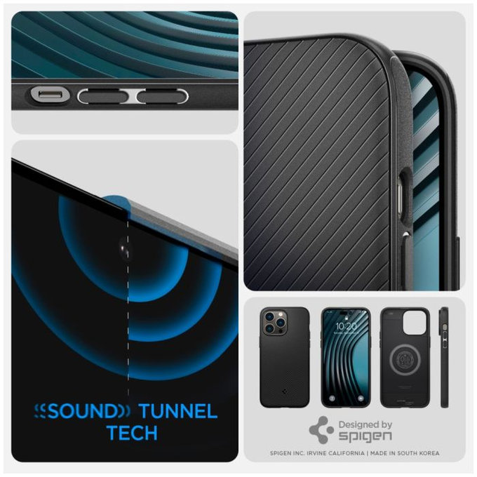 Spigen - Pouzdro Mag Armor s MagSafe pro iPhone 14 Pro, matte black